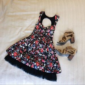 Free People floral mini dress